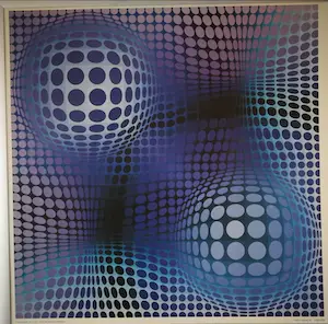 Victor Vasarely - Ophalen! Groot. Nadruk eerder werk. kopen? Bied vanaf 1!