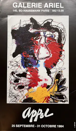 Karel Appel - Mooie tentoonstellingsaffiche - Galerie Ariel Paris - 1984 kopen? Bied vanaf 35!
