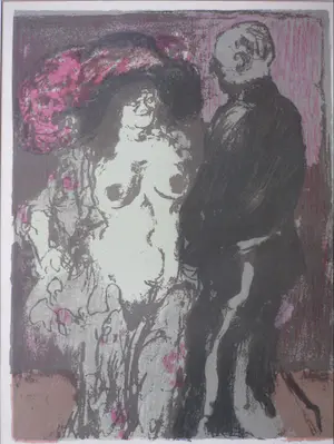 Kurt Lob - Bordeelbezoek - Kleurenlitho kaufen? Bieten Sie von 1!