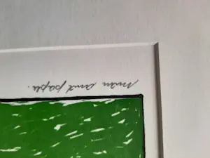 Renaud Levigne - Zeefdruk, titel, Man and paper kopen? Bied vanaf 35!