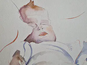 Jan Sluijters (jr.) - in 1942 gemaakt Aquarel tekening - slapende baby - potloodgesigneerd kopen? Bied vanaf 31!