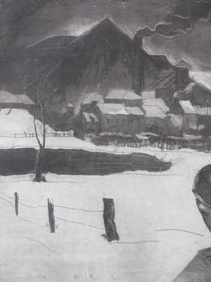 Marius Carion - Winter in de Borinage - Ets kopen? Bied vanaf 1!