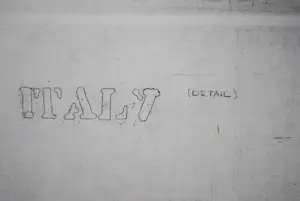 Rolf Weijburg - Detail in Italië (Milaan) -ets 1/10 en fotocollage -zeer vroeg werk (1980) kopen? Bied vanaf 100!