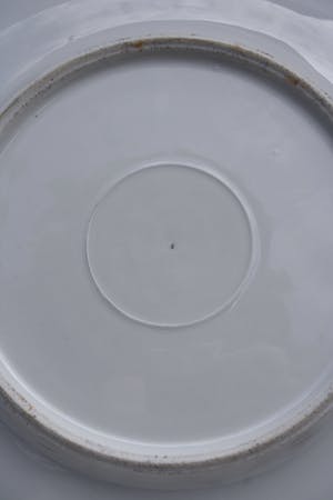 Niet of onleesbaar gesigneerd - Prachtige Orginele Porseleinen Kakimon Schotel Bloemen op Rots Partij en Insekt kopen? Bied vanaf 1!