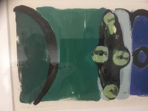 Piet Warffemius - Zeefdruk, Zwarte maan - Ingelijst kopen? Bied vanaf 40!