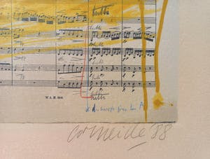 Corneille - Hommage a Mozart, zeefdruk (ingelijst, groot) kopen? Bied vanaf 275!