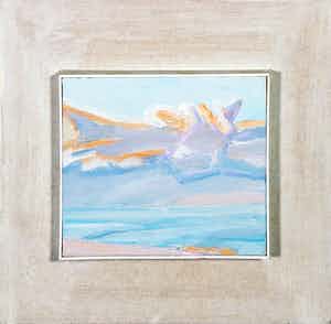 Paul Overhaus - Olieverf op doek, Zonder titel - Ingelijst verkocht voor € 40!