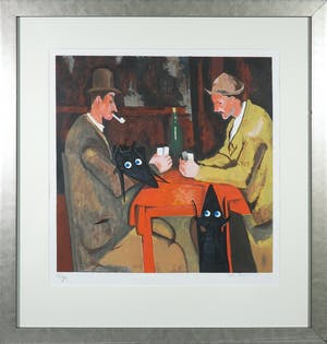Peter Bastiaanssen - Zeefdruk, Yapping Cézanne - Ingelijst kopen? Bied vanaf 80!