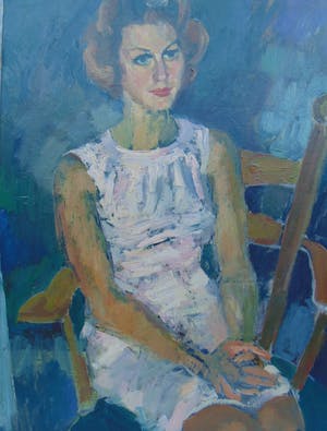 Hugo Brouwer - Dame in roze jurk kopen? Bied vanaf 100!