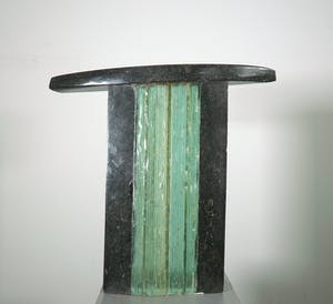 Niet of onleesbaar gesigneerd - Object van hardsteen en glas kopen? Bied vanaf 1!