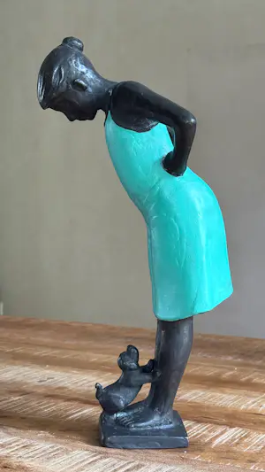 Frank Abels - Meisje met Puppy (met originele factuur) kopen? Bied vanaf 650!