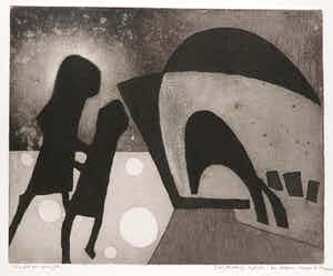 Harry van Kruiningen - Ets, Gilgamesj-epos verkocht voor € 80!