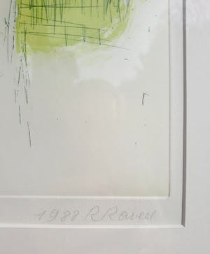Roger Raveel - De fotografe, aquatint ets (netjes ingelijst) kopen? Bied vanaf 750!
