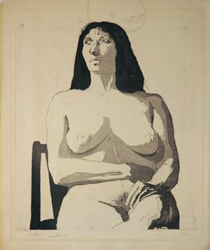 Jaap Hillenius - Lot van twee etsen, Portretten kopen? Bied vanaf 50!