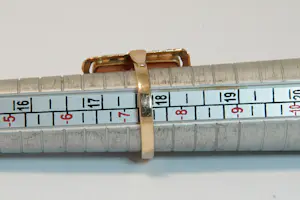 38 - 14 karaats roségouden ring met een paar oorstekers gezet met bloedkoraal kopen? Bied vanaf 600!