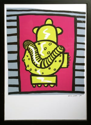 Niet of onleesbaar gesigneerd - Conti Hermenet - eerste zeefdruk ooit op locatie gedrukt kopen? Bied vanaf 1!