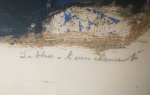 Wim Motz - Litho. Titel Kernelement. kopen? Bied vanaf 1!