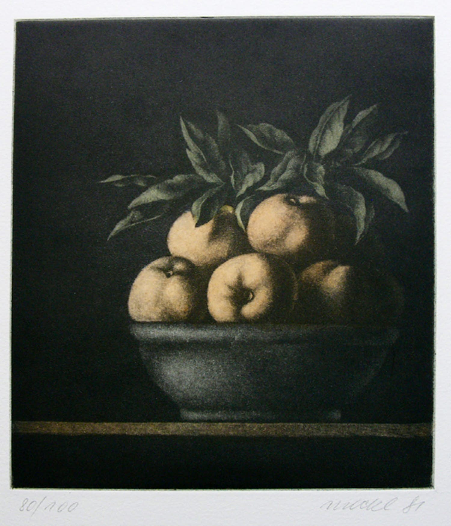 Franz Meckl - Franz Meckl: Obstschale Verkocht | Kunstveiling.nl