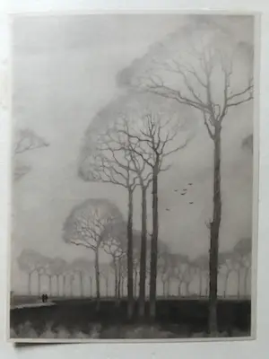 Jan Mankes - Heliogravure De Bomenrij (Mooi ingelijst) kopen? Bied vanaf 75!