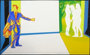 Frans van Eijk - Gemengde techniek op papier, Zonder titel kopen? Bied vanaf 1!