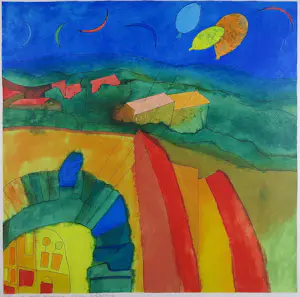 Susan Schildkamp - Zeefdruk, La terra promessa - Ingelijst (Groot) kopen? Bied vanaf 80!