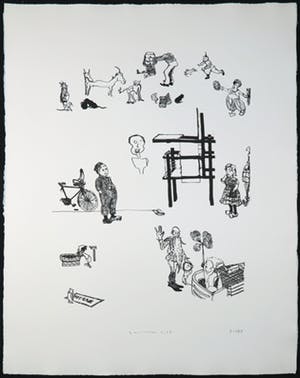 Sipke Huismans - Jan Montyn, Harr Scheffer e.a., Gelderse Grafiekmap 1987 (7x grafiek) kopen? Bied vanaf 1!
