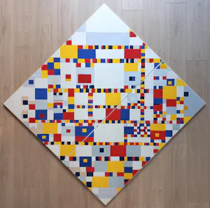 Piet Mondriaan - Victory Boogie Woogie, emaille op metaal (unica, zeer groot) kopen? Bied vanaf 1000!