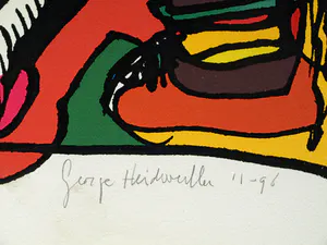 George Heidweiller - Zeefdruk op geschept papier , Twisted Reminder – 1996 - 'Pop-Art' kopen? Bied vanaf 40!