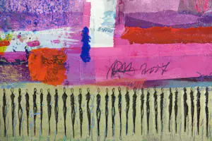 Ad Arma - Handbewerkte zeefdruk op board, Uit de serie 'India' nr. 110 kopen? Bied vanaf 70!