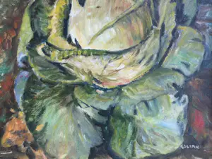 Johan Hendrik Gelink - Witte kool | olieverfschilderij in mooie lijst! kopen? Bied vanaf 59!