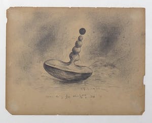 Otto Egberts - Potloodtekening, Waiting for the sun kopen? Bied vanaf 70!