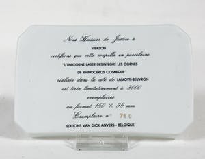 Royal Limoges - Naar Salvador Dalí, Porseleinen plaquette "Place Saint Marc a Venise" + 2 asbakjes kopen? Bied vanaf 50!