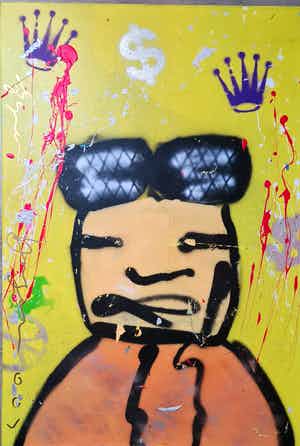 Espen Hagen - Origineel op doek - gesigneerd - 2007 verkocht voor € 1!