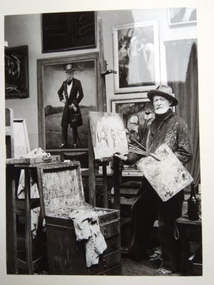 Jo Bokma - Jo Bokma, Portret Kees van Dongen in Parijs, ca. 1949 kopen? Bied vanaf 75!