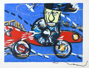 Herman Brood - Zeefdruk, Future lease verkocht voor € 200!