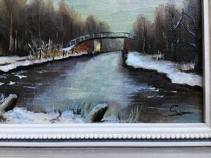 Niet of onleesbaar gesigneerd - Brug over water kopen? Bied vanaf 1!