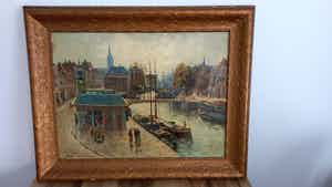 Martin van Waning - Visafslag bij de Visbank aan de Westhavenkade in Vlaardingen verkocht voor € 500!