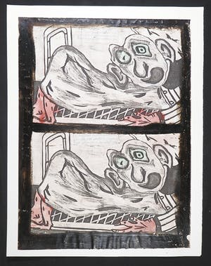 Niet of onleesbaar gesigneerd - Gemengde techniek, Zonder titel kopen? Bied vanaf 1!