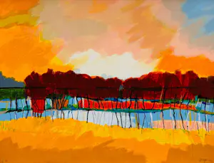 Gerda Elfring - zonder titel ( landschap) kaufen? Bieten Sie von 95!