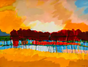 Buy Gerda Elfring - zonder titel ( landschap)? Bid from 95!