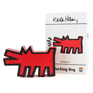 Keith Haring - Medicom Barking Dog Statue Red kopen? Bied vanaf 600!
