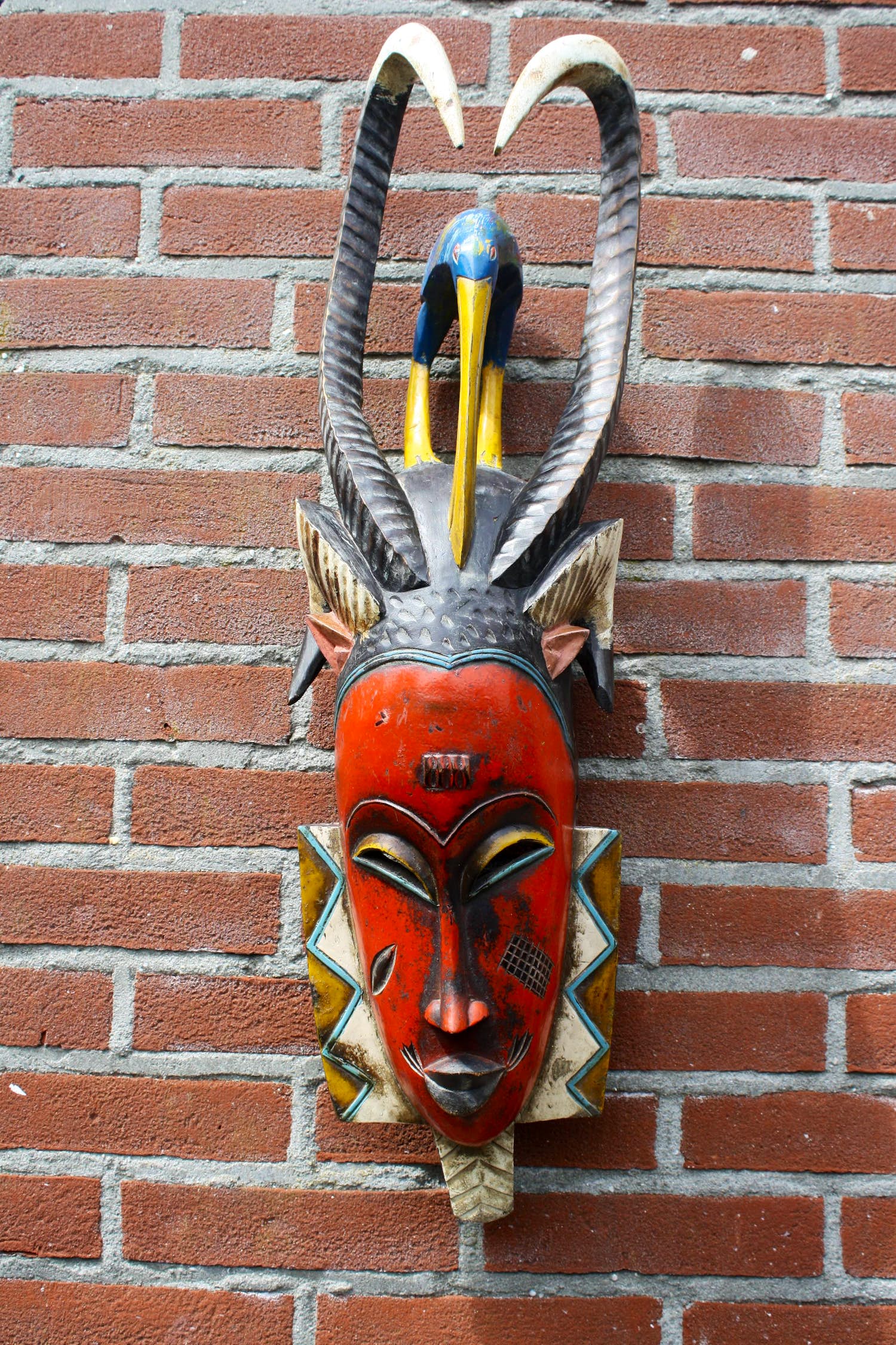 Niet of onleesbaar gesigneerd - Prachtig Afrikaans Gouro Gu Zaouli Masker (20e eeuw) kopen? Bied vanaf 1!