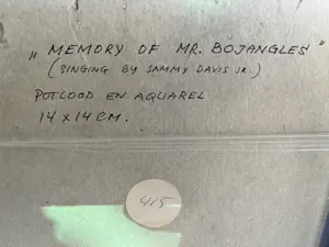 Jules Bekker - Memory of Mr Bojangles - potlood & aquarel (14x14 cm) kopen? Bied vanaf 50!