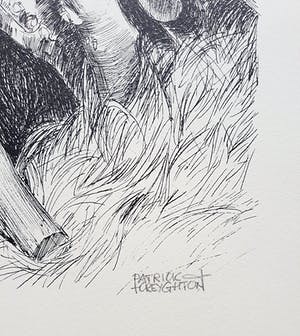 Patrick Creyghton - Wilg met boomstammen, litho kopen? Bied vanaf 50!