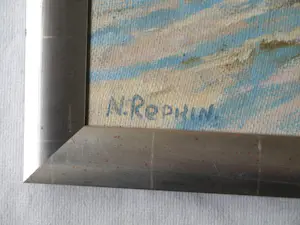 Naum Z. Repkine - Olieverf op canvas , Sneeuwlandschap – Lijst, 78½ x 108½ cm. kopen? Bied vanaf 100!