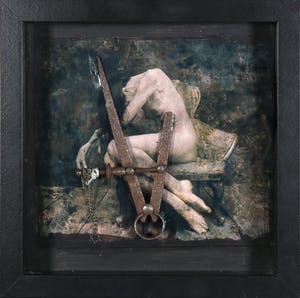 Julia Winter - Assemblage met foto en passer, Destiny kopen? Bied vanaf 250!