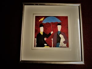 Annora Spence - Karakteristiek Litho van bekende Britse Grafica "Under the Umbrella" kopen? Bied vanaf 10!