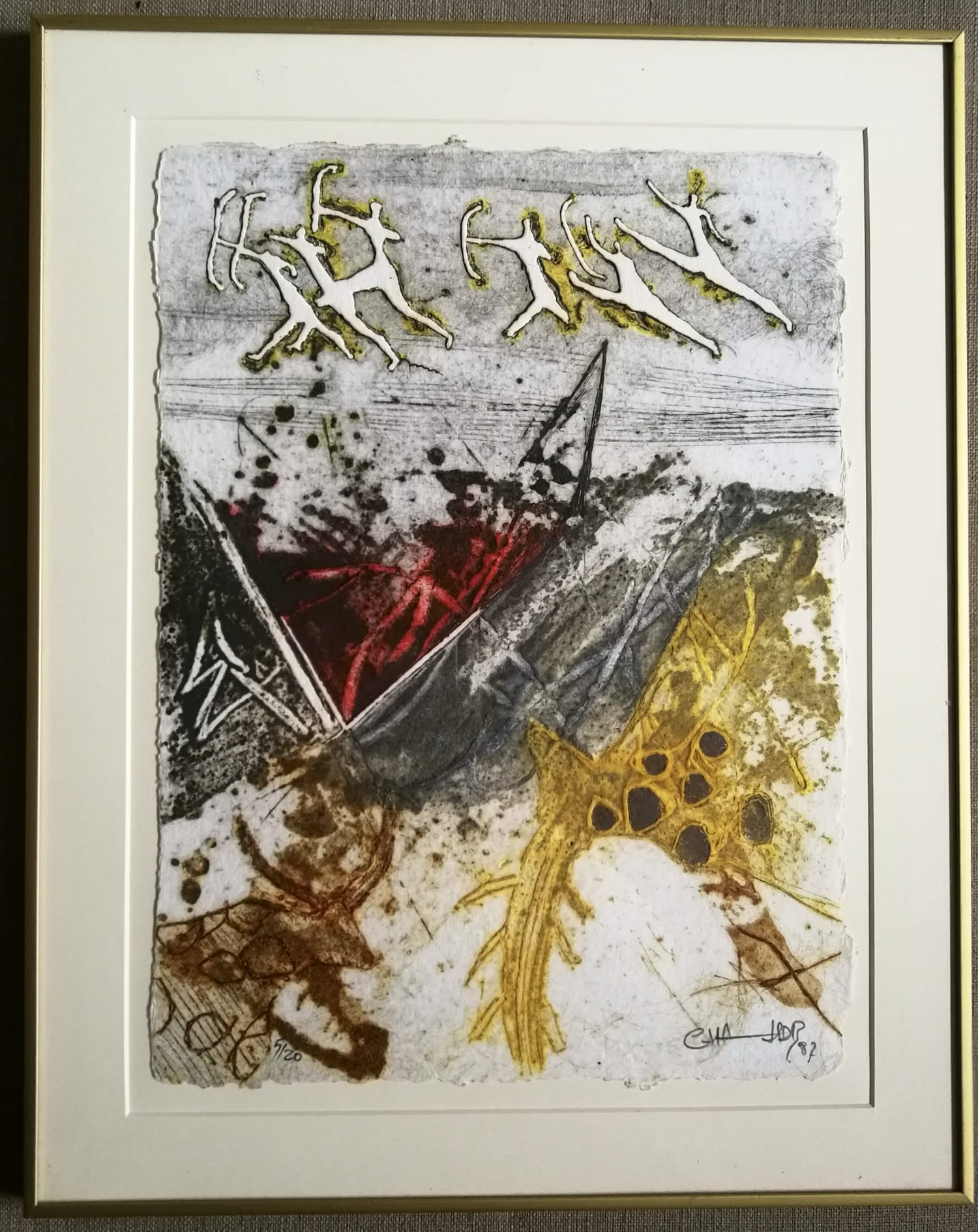 Chabab Tayefeh Mohajer - Ingelijste reliefets "Dance des Arches" kopen? Bied vanaf 60!