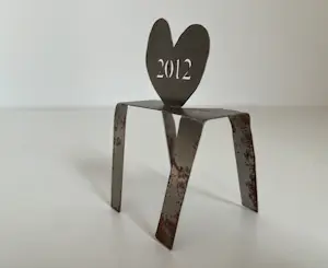 Klaas Gubbels - Stalen sculptuur | 'Nieuwjaarswens 2013' kopen? Bied vanaf 20!