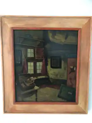 Koos Stikvoort - Interieur atelier Achterdam verkocht voor € 190!